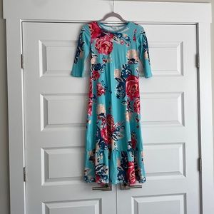 Girls Floral Maxi Dress